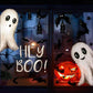 Halloween-Geister Statische Fensteraufkleber – Doppelseitige, wiederverwendbare Deko