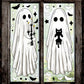 Halloween-Geister Statische Fensteraufkleber – Doppelseitige, wiederverwendbare Deko