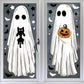 Halloween-Geister Statische Fensteraufkleber – Doppelseitige, wiederverwendbare Deko