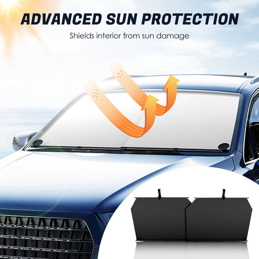 2er-Set einziehbare Sonnenschutzblenden für die Auto-Windschutzscheibe