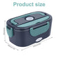 🍱 LIMITIERTES ANGEBOT: 50% RABATT! 🔌 Mobile Elektrische Brotdose (60W) – Für Auto & Haushalt, Edelstahl, 1.5L & Auslaufsicher ✨