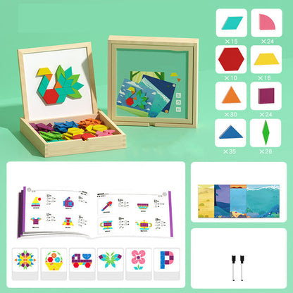 🔥Weihnachtsgeschenk-Empfehlungen: 50 % Rabatt🎉Magnetisches Puzzlespiel aus Holz mit Motiven