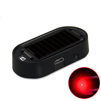 Solarbetriebene LED-Blinkleuchte gegen Diebstahl