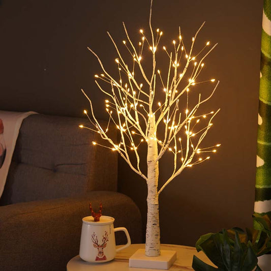 🔥 50 % RABATT! ✨ Dekorative LED-Lampe „Birke“ – warmes, einladendes Licht, energiesparend, natürliches Design 🌳💡
