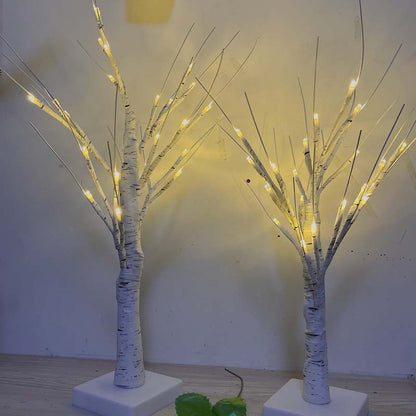 🔥 50 % RABATT! ✨ Dekorative LED-Lampe „Birke“ – warmes, einladendes Licht, energiesparend, natürliches Design 🌳💡