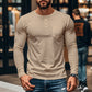 ⚡Offre flash Black Friday ! T-shirt à manches longues slim fit Henley pour homme 🔥50 % de réduction immédiate, le roi du rapport qualité-prix !