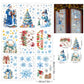 💖 50 % Rabatt!💖Weihnachtliche Glitzer-Fensteraufkleber 9-teilig
