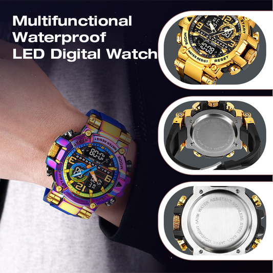 🔥Montre numérique LED multifonctionnelle étanche