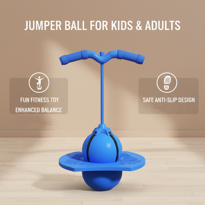 🐸 JETZT 50% RABATT! 🏀 Hüpfen wie ein Frosch! Hüpfball für Kinder – Balance, Fitness & Spielspaß – 2-in-1 Design mit oder ohne Griff 🤸‍♂️