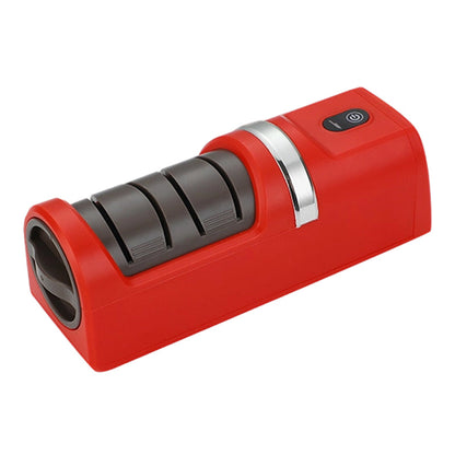 🔪✨ Elektrischer Messerschärfer – Schnelles Schärfen + Kabellos + Diamantschleifscheibe! ✨