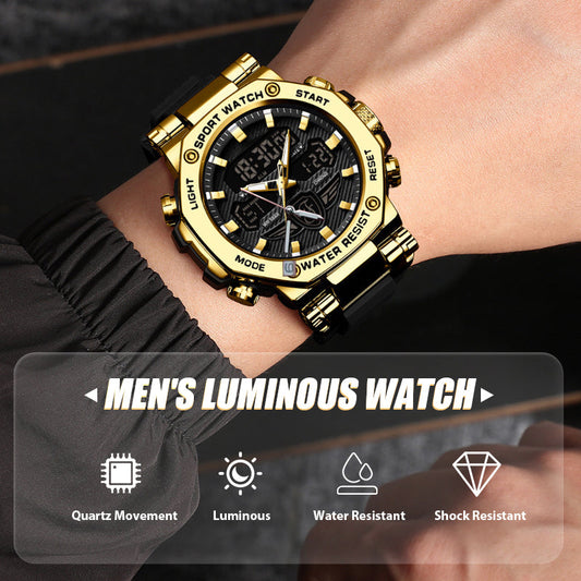 📢📢60 % de réduction !! ⏰Montre multifonction imperméable et lumineuse pour homme