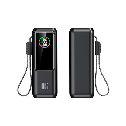 🔥-50% Aktion – Nur solange der Vorrat reicht⏳Tragbares Ladegerät mit integriertem Kabel
