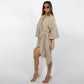 👉⚡️Letzter Tag 60 % Rabatt⚡️👈🔥Damen Wickelkleid mit V-Ausschnitt🔥