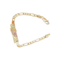 🔥60 % Rabatt🔆Zweifarbiges Vintage Armband mit St. Jude Anhänger – Klassisches Kettenarmband🙏🖤