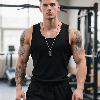 🔥60 % Rabatt🔥Ärmelloses Herren Shirt aus schwerer Baumwolle – Rippstrick-Tanktop für Sport, Freizeit & als Unterwäsche 🏃🏋️