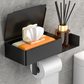 Toilettenpapierhalter mit Ablage und Ablagefach – Montage ohne Bohren