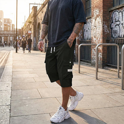 ⏳Begrenzte Zeit 54% Rabatt💥Lässige Herren-Workwear-Hose mit Kordelzug und 7/8-Schnitt