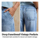 🛍️👖Damen-Jeans mit hoher Taille und verkürztem Schnitt