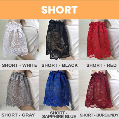 🌸Frühlings-Sale: 60% Rabatt 🦋Zarte Spitzen-Armstulpen – Vielseitig als Arm- oder Hosenumschlag-Dekoration🎀👖