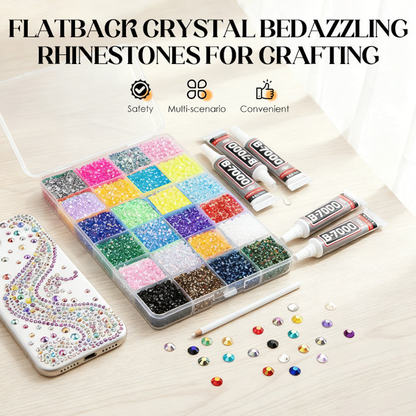 🔥🔥69% Rabatt💎Flache Strasssteine mit funkelnder Oberfläche zum Basteln🌸Supergünstige Preise – Je früher Sie kaufen, desto eher können Sie sich daran erfreuen