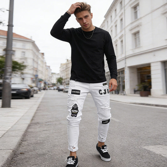 💎 -55% AUF DIE HERREN RIPPED JEANS! 💎 Trendiges Design, Langlebiger Denim & Slim-Fit Silhouette für jeden Style 👖🔥