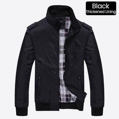 🧥60 % Rabatt! Lässige Business-Jacke für Herren – Elegante Windjacke aus Nylon, mit mehreren Taschen und Stehkragen 🌬️💼