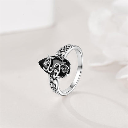 📢📢50 % Rabatt!! ⏰ Böhmische Ranken, Schwarzer Edelstein & Filigranes Design für Zeitlose Eleganz✨