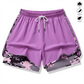 🔥Solange der Vorrat reicht 56 % Rabatt!🎉Lässige Sportshorts für Damen mit integriertem Innenfutter
