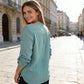 💎67% Rabatt 👚Damen-V-Ausschnitt-Streifen-Hemd mit Knopfleiste💫Bringen Sie Ihre Ausstrahlung perfekt zur Geltung