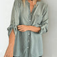 💎67% Rabatt 👚Damen-V-Ausschnitt-Streifen-Hemd mit Knopfleiste💫Bringen Sie Ihre Ausstrahlung perfekt zur Geltung