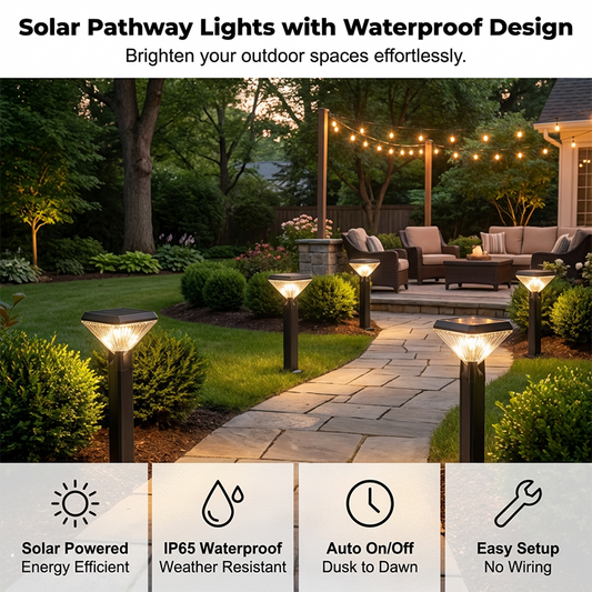 💎53 % Rabatt für begrenzte Zeit✨🔥Solarbetriebene, wasserdichte Gartenleuchten🍁Gestalte deinen perfekten Garten