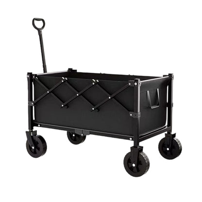 ⌛ Nur noch 3 Tage – 50 % auf alles! ⏰Faltbarer Bollerwagen – Großes Volumen, Outdoor Camping Handwagen, Leicht & Tragbar