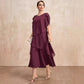 💎63 % Rabatt 🌸Elegantes Kleid mit Lagenlook und Flatterärmeln 👗Eine bezaubernde Dame verdient immer ein passendes Kleid ❤️