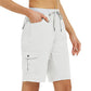Cargo-Shorts 🩳 — Mit Seiten- & Cargotaschen: Viel Stauraum + Diebstahlschutz. UPF 50+ Sonnenschutz | Schnelltrocknender Stoff | Relaxed Fit mit Kordelzug | Ideal für Outdoor-Wanderungen 🏞️