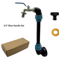 Adapter-Set für IBC-Tanks – Erhöhung, Zapfhahn aus Zinklegierung (3/4“), PE-Schlauch & Winkelstücke – ideal für Garten & Haushalt💧🏡