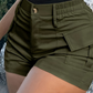 🌞Damen Cargo-Shorts 🌟 Hohe Taille mit vielen Taschen ✅ Bequem & Stylish