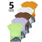 💶Nur 6.99 € pro Stück!!  5er-Pack Unifarbene Basic T-Shirts aus Baumwolle – Vielseitige Klassiker für deinen Kleiderschrank 🧳