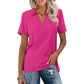 🔥Solange der Vorrat reicht 50% Rabatt!🎉Beilaufiges Damen-T-Shirt mit V-Ausschnitt und Kragen