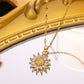 💛 Sonnenblumen-Kette für Damen – Dezenter Schmuck für Alltag, Büro und Freizeit