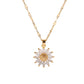 💛 Sonnenblumen-Kette für Damen – Dezenter Schmuck für Alltag, Büro und Freizeit