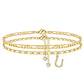 💎 Schmuck-Special: 1+1 gratis! ✨ Personalisierte Eleganz – Filigrane Gold-Fußkette für Ihren Sommer.