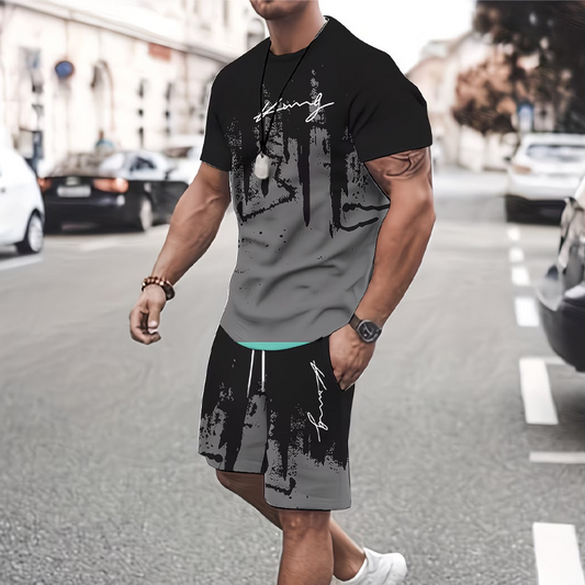 ✨ NUR JETZT: -50% 👕 Herren Grafik-Set ☀️ weich, luftig & auffällig modernes Design 🔥 Sommer Must-have 💫