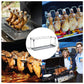 🍗 LIMITIERTES ANGEBOT 50% RABATT! ✨ Faltbarer Hähnchenschenkel-Grillhalter 🍗 Mit Auffangschale für BBQ & Ofen 🔥