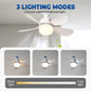 💡 2-in-1-Deckenventilator ✨ mit LED-Beleuchtung & Fernbedienung 🎛️ Leise & 4-Gang 🌀