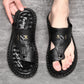 👞50% RABATT! 🌿 Atmungsaktive Outdoor-Sandalen aus Weichem Leder in Übergrößen für Herren – Bequeme Passform, Rutschfeste Sohle & Ideal Für Lange Spaziergänge 🚶‍♂️