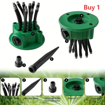 🌿 Präzisions-Gartenbewässerungsregner mit 360°-Abdeckung💚