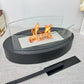 Tisch-Bioethanol-Feuerstelle mit Glasscheibe