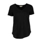 Lässiges Damen-T-Shirt mit V-Ausschnitt und kurzen Ärmeln