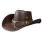 Vintage-Cowboyhut mit breiter Krempe und Riemen