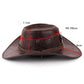 Vintage-Cowboyhut mit breiter Krempe und Riemen